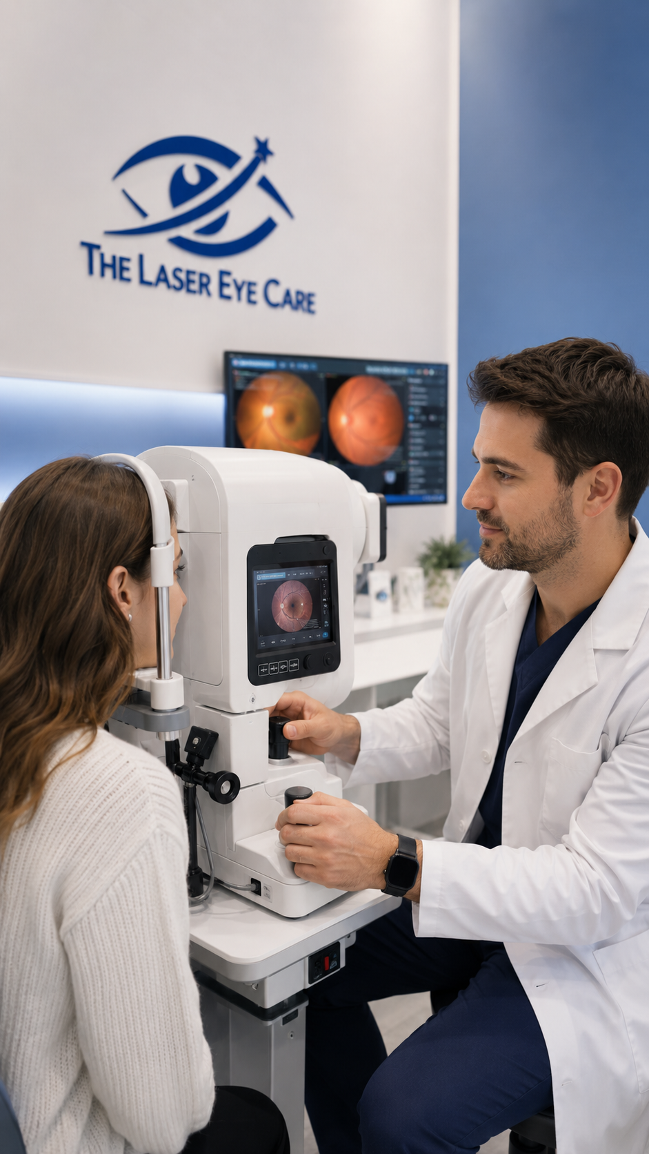 Doctor examining patient