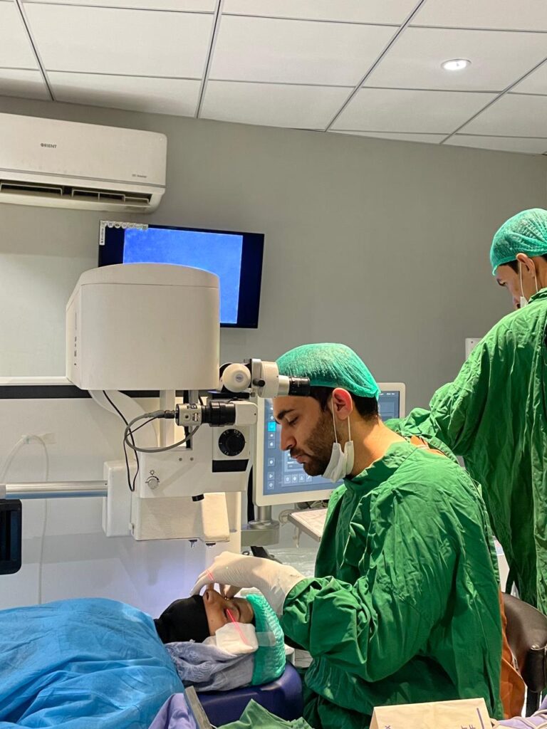Laser eye care treatment and LASIK vision correction procedure