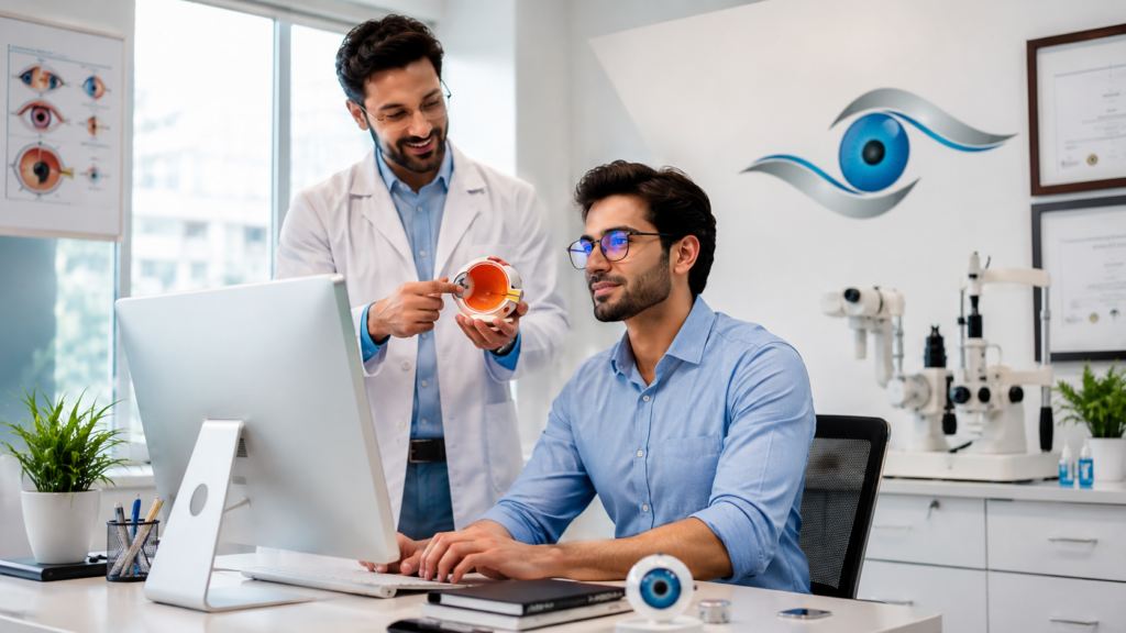 Protect Your Vision by following healthy computer screen habits and regular eye care